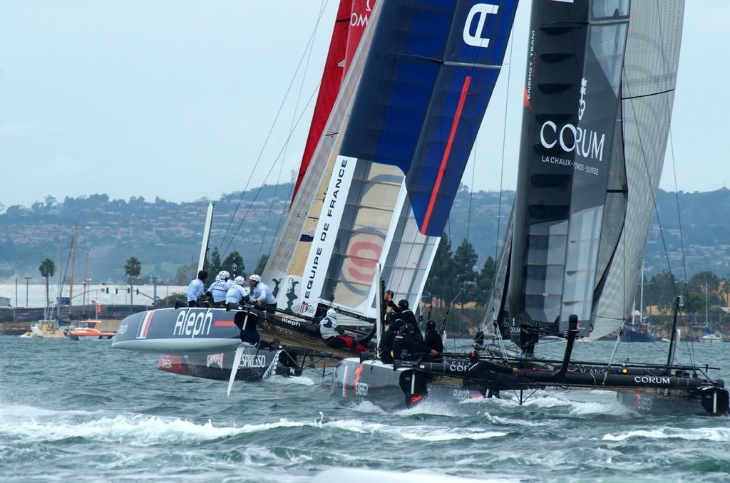 Aleph and Energy Team - America’s Cup World Series - San Diego 2011 © Bo Struye - copyright http://www.acsandiegophotoblog.com